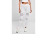 DáMské Leginy Urban Classics Ladies Tech Mesh Leggings Bianco - M
