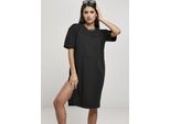 Urban Classics - Donna - Vestito Organico Oversize Con Spacco Nero - M