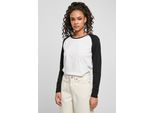 Urban Classics Donna - Raglan Maniche Lunghe Weiß - 3XL