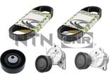 Set Di Cinghie Ntn Snr KA850.04 Con Nervatura A V Per Bmw 5 Berlina (E39) 3 Berlina (E46) 3 Touring (E46) 3 Cabrio (E46) 3 Coupé (E46) Z3 Roadster (E36)