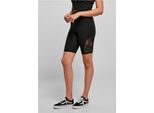 Urban Classics TB4790 | Pantaloncini Da Ciclismo A Vita Alta Con Inserti In Pizzo - Colore: Nero - Taglia: Xs