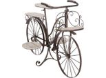 Piantana "Bicycle"" - Metallo E Legno - Nero - H59 Cm - Atmosphera CréAteur D'intéRieur"
