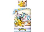 Zestaw PośCieli PokéMon Pikachu, Eevee I Przyjaciele 140 X 200 Cm