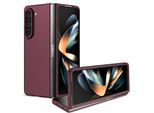 Custodia Per Samsung Galaxy Z Fold 5, Sottile Custodia Rigida In Pc Antigraffio Bordeaux