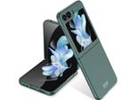 Custodia Per Samsung Galaxy Z Flip 5, Sottile Pc Solido Opaco Anti-Impronta Custodia Verde