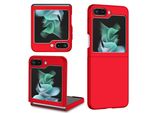 Custodia Per Samsung Galaxy Z Flip 5, Sottile Custodia Rigida In Pc Antigraffio Rosso