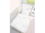 Lenzuola Per Neonati Naturali Con Stelle 100X135 + 40X60 Cm
