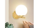 Zmh Lampada Da Parete Oro Interno Moderno Vetro Letto Lampada E27 Parete Illuminazione Notturna Per Scala Soggiorno Camera Da Letto Corridoio Camera Dei Bambini Senza Lampadina