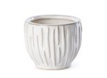Vaso Decorativo In Crema 10X10X8 Cm In Argilla Ceramica