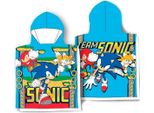 Poncho Da Bagno Sonic Per Bambini (100 Cm) - Poncho Soffice Per Bambini Da 3 A 12 Anni