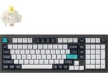 Tastiera Meccanica Senza Fili Keychron Q5 Max Qmk/Via, Qwerty Us, Rgb, Hot-Swap, Gateron Jupiter Banana - Q5M-M4