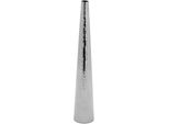 Dekovase Fink "Cuba, Mit Feiner Hammerschlagstruktur", Silber (Silberfarben), H:36Cm Ø:6Cm, Edelstahl, Vasen, Rosenvase, Tischvase Aus Edelstahl, Silberfarben