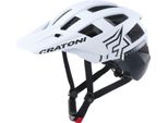 Cratoni Mtb - Casco Bici Allset Pro Bianco/Nero Opaco