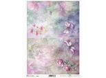 Itd Carta Di Riso Decoupage Tecnica Artigianale Tovagliolo Di Carta-R2253 Fiori, Farfalla, Libellula, Peonie