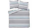 Detexpol Biancheria Da Letto In Cotone 220X200 A Righe Grigio-Blu 4656 A Cotone 37