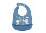 Canpol Babies Bavaglino In Silicone Con Custodia, Bonjour Paris - Granata