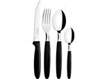 Posate Tramontina In Acciaio Inox Nero 25 Pezzi