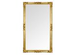 Mo.Wa Specchio Da Parete Specchio Classico Barocco 82X142 Foglia Oro Specchio Antico Da Parete Grande Cornice In Legno Dorato - Formato Verticale O Orizzontale. Specchio Antico