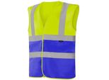 Saarbrucken Gilet Hi-Vis Giallo/Blu Taglia: S