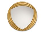 Mo.Wa Specchio Da Parete Specchio Rotondo Foglia Oro Fatto A Mano Ø 80 Cm Specchio Decorativo Rotondo Con Cornice In Legno Placcato Oro Specchio Da Corridoio Specchio Bagno Camera Da Letto