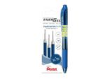 Pentel LR7-3C-PROMO Ricarica Roller In Gel Liquido LR7, Confezione Promo, Blu