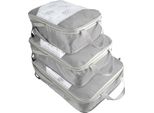 Inf Set Organizer Per Valigie - Cubi Di Imballaggio Per Valigia / Set Di 3 Pz Grigio