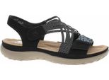 Rieker Fsk Sandali Da Donna Sandalo Da Donna In Nero, Misura 37