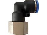 Pneumatica Angolo Di 90° Femmina Gomito (Plf) Ø 6 Mm Con Filettatura Bspt R1/8""