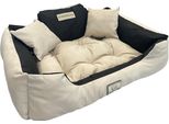 Letto Per Cani Kingdog 145X115 Cm Personalizzato Impermeabile Beige