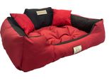 Letto Per Cani Kingdog 145X115 Cm Personalizzato Impermeabile Rosso