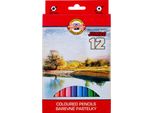 Matite Jumbo A Punta Grossa 12 Colori Koh-I-Noor