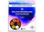 Colori Ad Acqua Koh-I-Noor/Acquerelli Brilliant Round 24 Colori