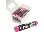 Stix 12 Pezzi Di Gesso Rosa, Gesso Per Pneumatici, Pennarello Per Pneumatici