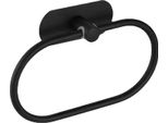 Inf Porta Asciugamano Da Bagno Ad Anello, In Acciaio Inox Nero