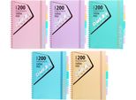 Quaderno A Schede A4 100K Griglia Pastel Astra