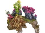 Ornamenti Acquatici "Koralle"" Con Piante 15,5 X 9 X 10,5 Cm"