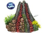 Ornamenti Acquatici "Vulkan"" Con Piante 14 X 13 X 12,5 Cm"