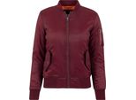 Urban Classics - Giacca Bomber Donna Basic Bordeaux - Xs
