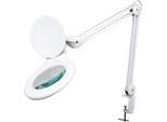 Lampada Da Scrivania A Led Con Lente D'ingrandimento 5 Diottrie - 4 W - 48 Led - Bianca