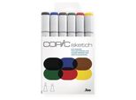 Set Di 6 Pennarelli Copic "Primari In Grassetto"""