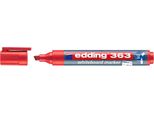 Edding 363-002 10X Pennarelli Per Lavagna Bianca Rossi 1,0 - 5,0 Mm
