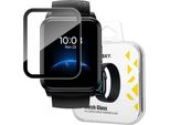 Wozinsky Watch Glass Vetro Ibrido Per Realme Watch 2 Nero