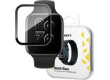 Wozinsky Watch Glass Vetro Ibrido Per Oppo Watch 41 Mm Nero