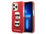 Karl Lagerfeld Klhcp13Ltpe2Tr Custodia Rigida Per Iphone 13Pro / 13 6,1 Czerwony/Rosso Karl&Choupette Head