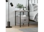 Vidaxl Comodino Grigio Rovere Sonoma 34X36X50 Cm Materiale A Base Di Legno