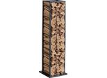 Porta Legna Da Ardere Vevor, 330 X 320 X 1120 Mm, Porta Legna Da Ardere Per Uso Interno, Capacità Di Carico 45,4 Kg, Porta Legna Alta, Porta Legna Da Ardere In Acciaio Verniciato A Polvere, Per Caminetti, Pozzi Del Fuoco