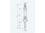 Magneti Marelli 062900000304 - Candeletta Per 166 (936), 156 (932), 146 (930), 145 (930), Multipla, Marea, Bravo, Brava
