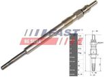 Fast FT82720 GlüHkerze Oe 46796050 Kompatibel Mit Tigra, Meriva, Corsa D, Corsa C, Combo, Astra H, Agila B, Agila A, Ypsilon, Musa, Ka, Strada, Siena, Qubo, Punto, Panda, Linea, Idea, Grande Punto, Fiorino, Doblo, 500C, 500, Mito