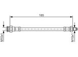 Bosch 1 987 476 416 - Oe 60806216 Bremsschlauch FüR 155 (167), Panda, Stilo