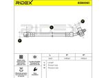 Ridex 83B0061 - Tubo Freno Oe 8D0 611 775 F, Asse Posteriore Per A4 (8D)